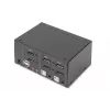 DIGITUS 2 Port DisplayPort DualView 60 Hz 4K 60fp Multiplatform support