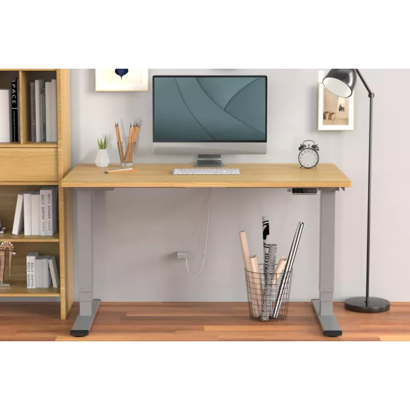 Digitus Electrically Height-Adjustable Table Frame dual motor 100 kg capacity gray