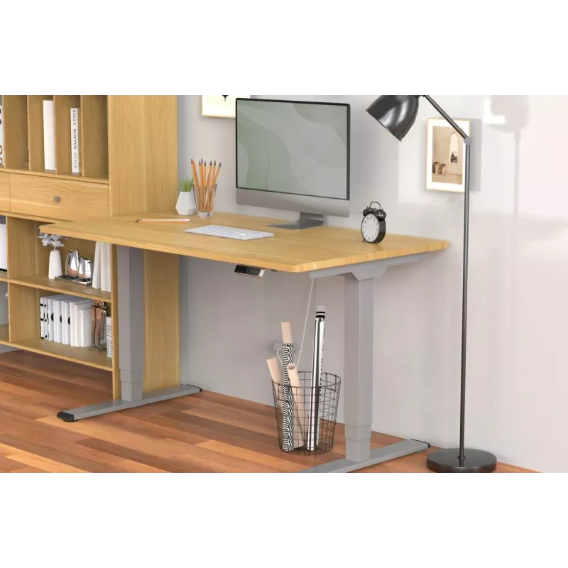 Digitus Electrically Height-Adjustable Table Frame dual motor 100 kg capacity gray