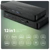 Axagon HMC-U4 USB4 dock, 3x USB-A, 2x USB-C, HDMI & DP 8K/30Hz, RJ-45, SD/mSD, audio, PD 100W