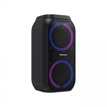Portable party speaker HISENSE Party Rocker 160 — 160 W RMS, 2.0 channels, IPX4, black, 6.3 kg