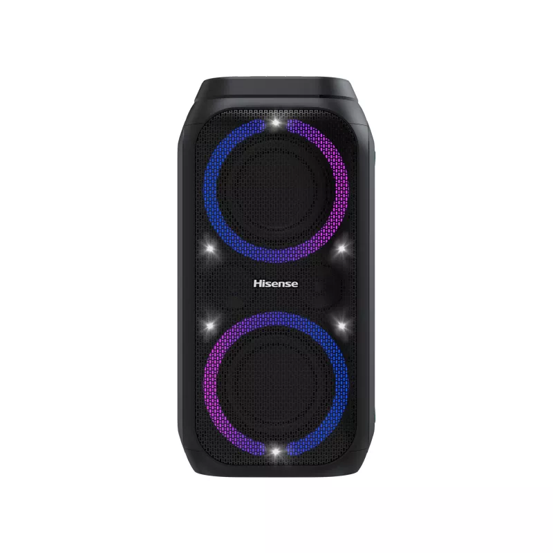 Portable party speaker HISENSE Party Rocker 160 — 160 W RMS, 2.0 channels, IPX4, black, 6.3 kg