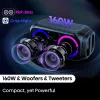 Portable party speaker HISENSE Party Rocker 160 — 160 W RMS, 2.0 channels, IPX4, black, 6.3 kg