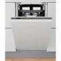 Built-in slimline dishwasher WHIRLPOOL WSIO 3T223 PCE X — 10 place settings, 43 dB, 45 cm