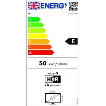 TV TCL 50 inch V6C 4K Ultra HD (3840x2160), DLED, Google TV, Direct-LED, HDR10+, 3×HDMI 2.1, Bluetooth 5.4, Wi‑Fi 5