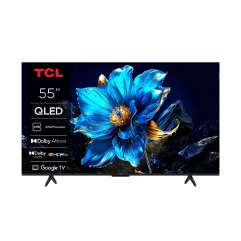 TCL 55T69C 55 inch QLED 4K Ultra HD TV, Direct-LED, Google TV, HDR10+, 60Hz, Dolby Atmos, Wi‑Fi/Bluetooth