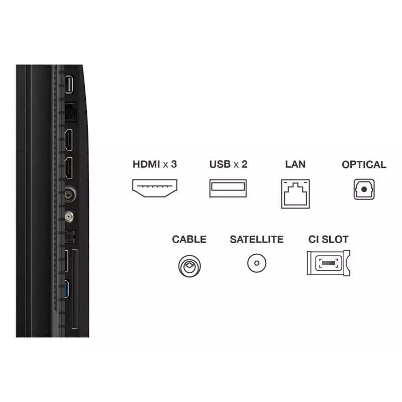 TCL T69C 43T69C TV 109.2 cm (43 inch) 4K Ultra HD Smart TV Wi-Fi Black 350 cd/m²