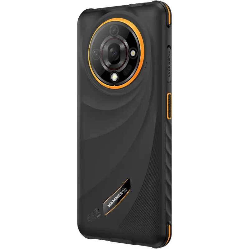 Smartphone Hammer Iron 6 — 6.56 inch IPS TFT, 128GB, 6GB RAM, Android 14, 4G, Black