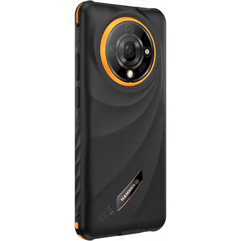 Smartphone Hammer Iron 6 — 6.56 inch IPS TFT, 128GB, 6GB RAM, Android 14, 4G, Black