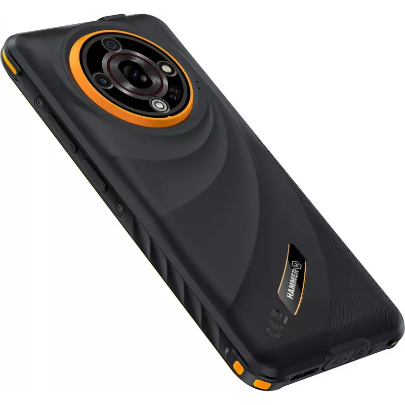 Smartphone Hammer Iron 6 — 6.56 inch IPS TFT, 128GB, 6GB RAM, Android 14, 4G, Black