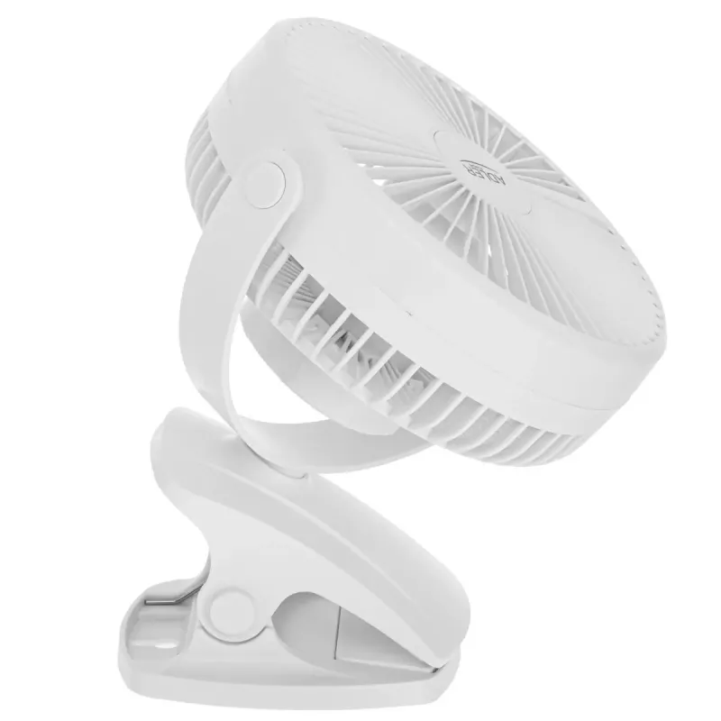 Clip-on Rechargeable Desk Fan Adler AD 7342 — 15.5 cm, 3 speeds, oscillation, 5 W