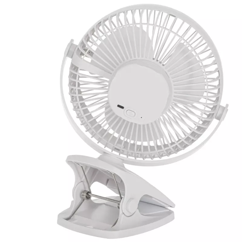 Clip-on Rechargeable Desk Fan Adler AD 7342 — 15.5 cm, 3 speeds, oscillation, 5 W