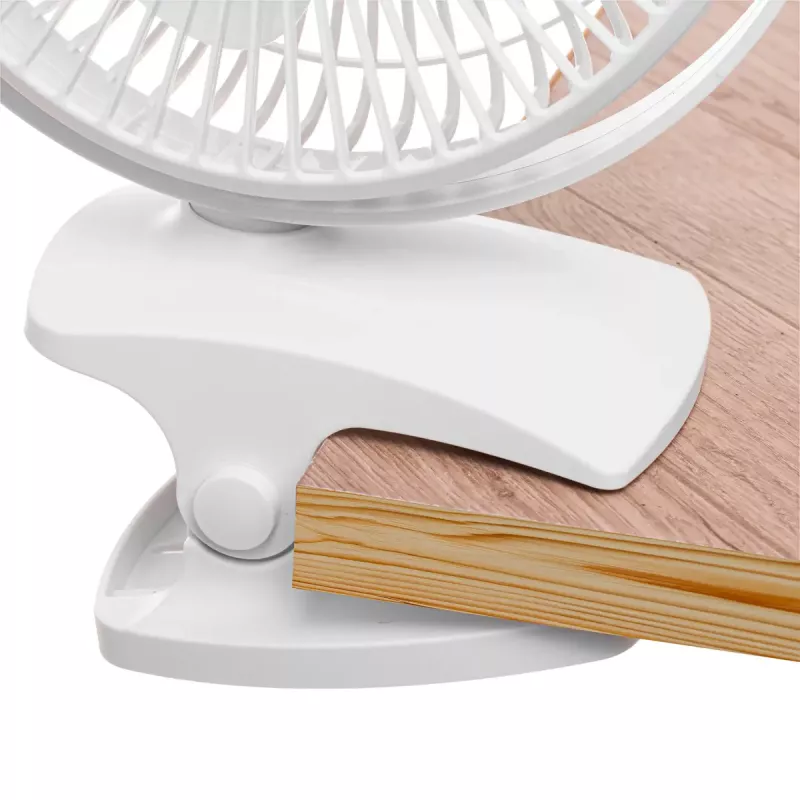 Clip-on Rechargeable Desk Fan Adler AD 7342 — 15.5 cm, 3 speeds, oscillation, 5 W
