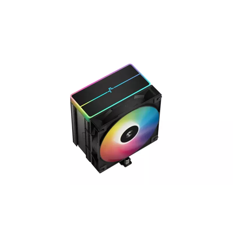 CPU air cooler DeepCool AG500 BK ARGB V2 — tower cooler for Intel and AMD sockets, stacked fin heatsink, ARGB lighting