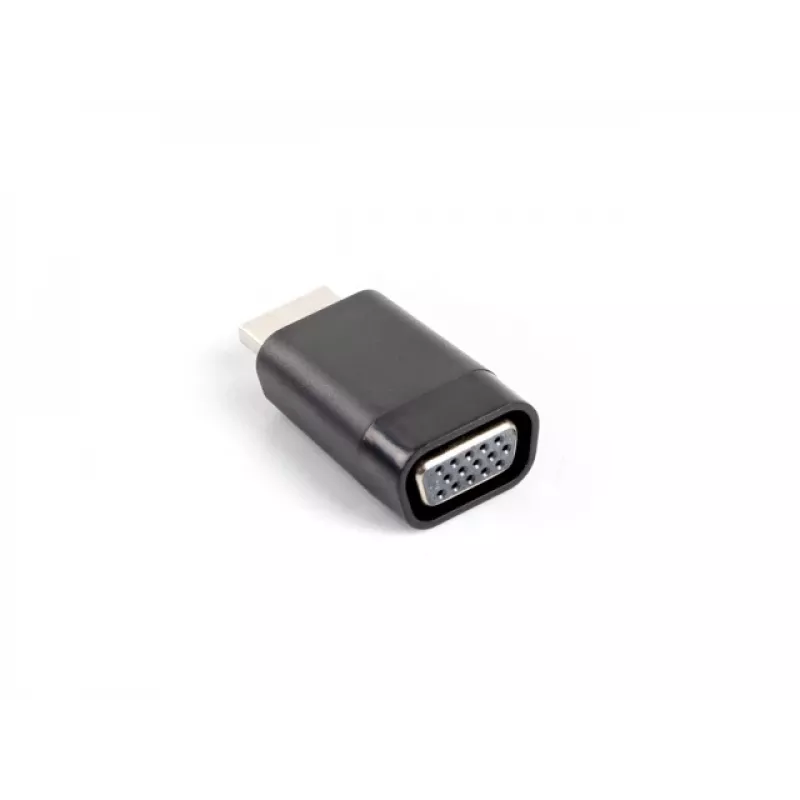 VGA to HDMI gender changer adapter LANBERG AD-0016-BK, VGA (male) to HDMI (female), black