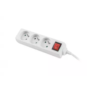 Power Extension Lanberg PS1-03E-0150-W 1.5m 3 AC Outlets Indoor White