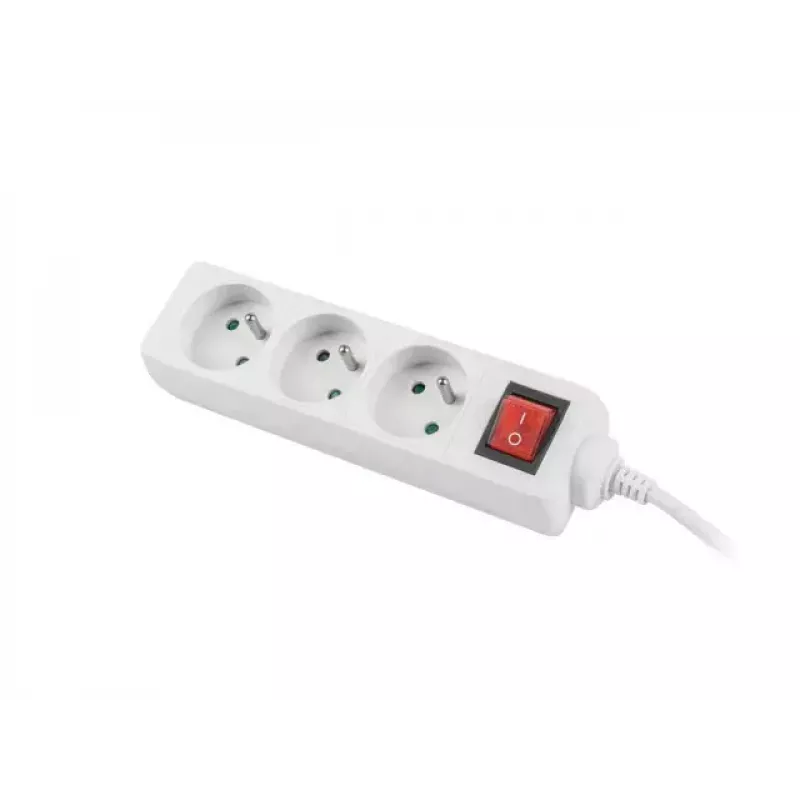 Power Extension Lanberg PS1-03E-0150-W 1.5m 3 AC Outlets Indoor White