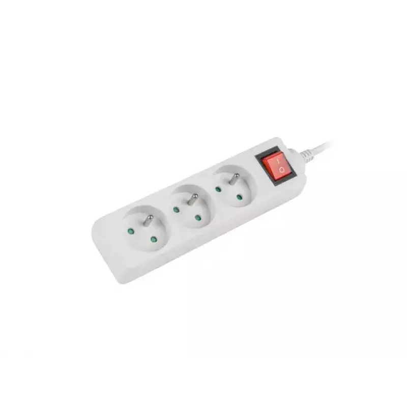 Power Extension Lanberg PS1-03E-0150-W 1.5m 3 AC Outlets Indoor White