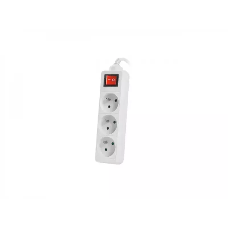 Power Extension Lanberg PS1-03E-0150-W 1.5m 3 AC Outlets Indoor White