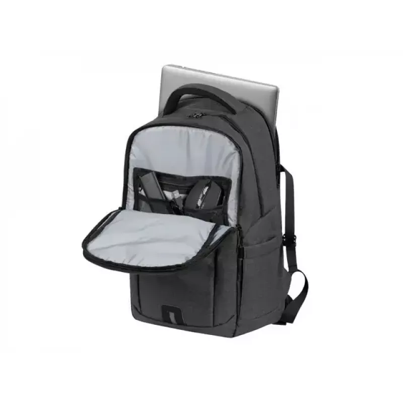 City backpack NATEC NTO-2226 — polyester, 160×325×465 mm, black/grey