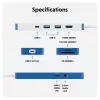 TARGUS Hyperdrive Flex 8 Port USB-c Hub (blue)