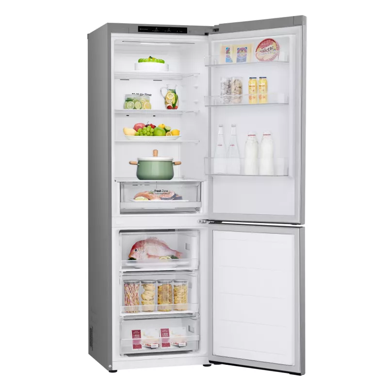 Fridge-freezer LG GBV21L0EPY, freestanding 344 L (234 L fridge / 110 L freezer), No Frost, Inverter, Silver