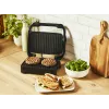Contact grill Tefal Inicio Compact GC270D10 — rectangular 1000W, grate top, black/stainless steel