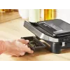 Contact grill Tefal Inicio Compact GC270D10 — rectangular 1000W, grate top, black/stainless steel