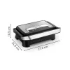 Contact grill Tefal Inicio Compact GC270D10 — rectangular 1000W, grate top, black/stainless steel