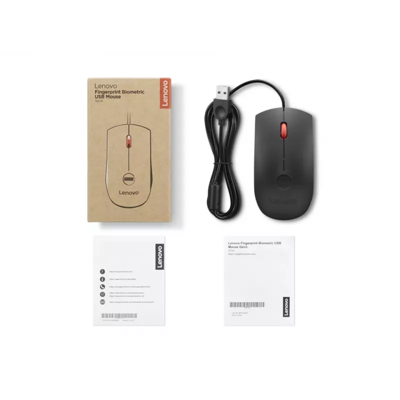 Lenovo 4Y51S24029 mouse Office Ambidextrous USB Type-A Optical 2000 DPI