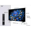 TCL T69C 75T69C TV 190.5 cm (75 inch) 4K Ultra HD Smart TV Wi-Fi Black 350 cd/m²
