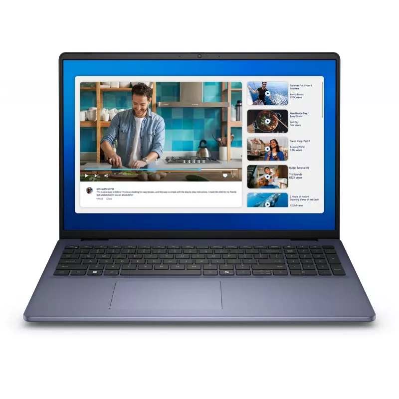 DELL DC16251 Intel Core 7 150U Laptop 40.6 cm (16 inch) Full HD+ 16 GB DDR5-SDRAM 512 GB SSD Wi-Fi 6E (802.11ax) Ubuntu Linux Blue