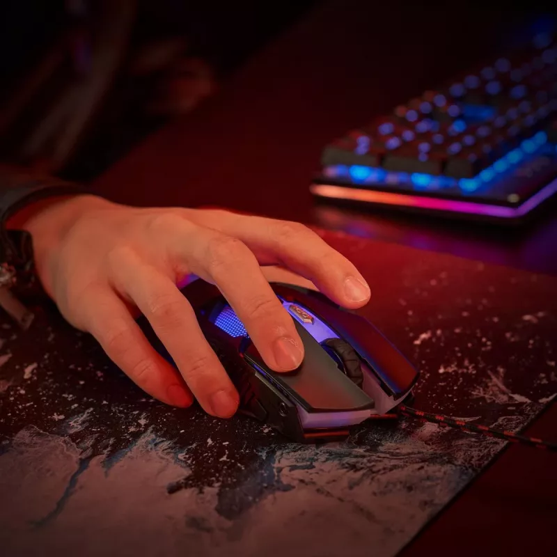 Gaming mouse Acer Nitro NMW200 — ambidextrous, optical 7200 DPI, 7 buttons, USB Type-A, black