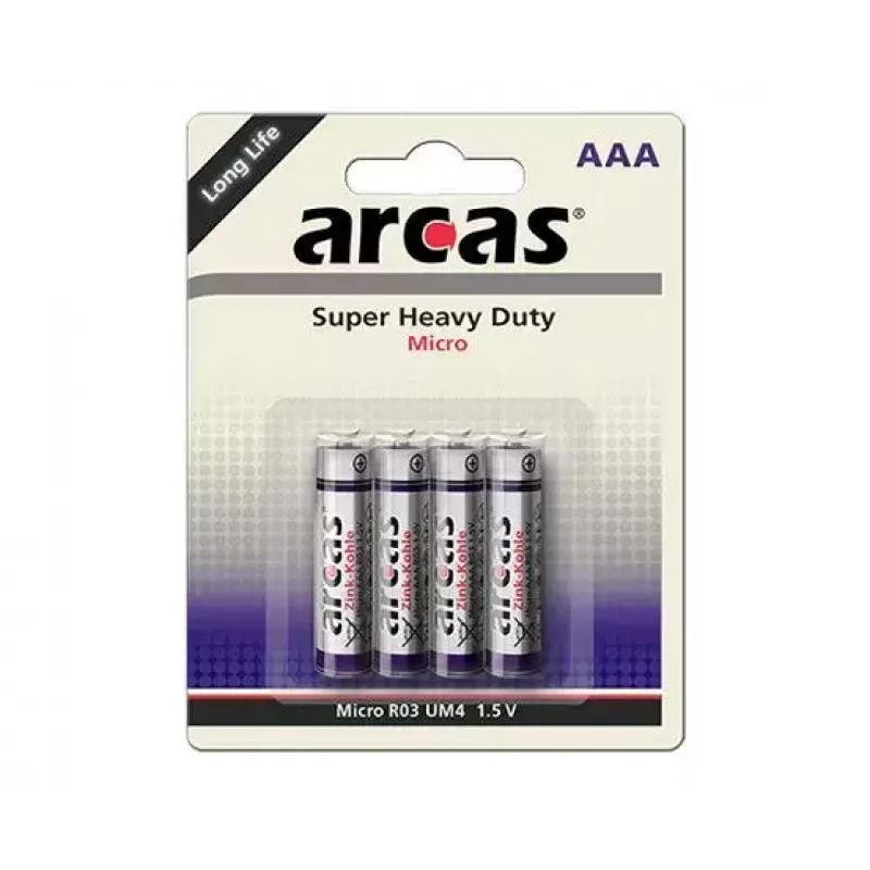 Single-use battery Arcas 107 00403 AAA Zinc-carbon