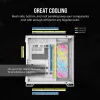 CORSAIR Pc Case - Icue Link 6500x RGB Mid-tower Dual Chamber White