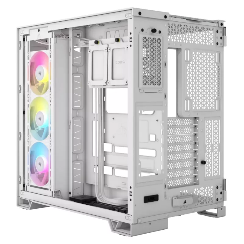 CORSAIR Pc Case - Icue Link 6500x RGB Mid-tower Dual Chamber White