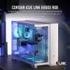 CORSAIR Pc Case - Icue Link 6500x RGB Mid-tower Dual Chamber White
