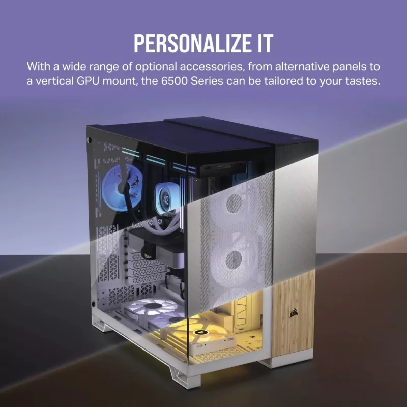 CORSAIR Pc Case - Icue Link 6500x RGB Mid-tower Dual Chamber White