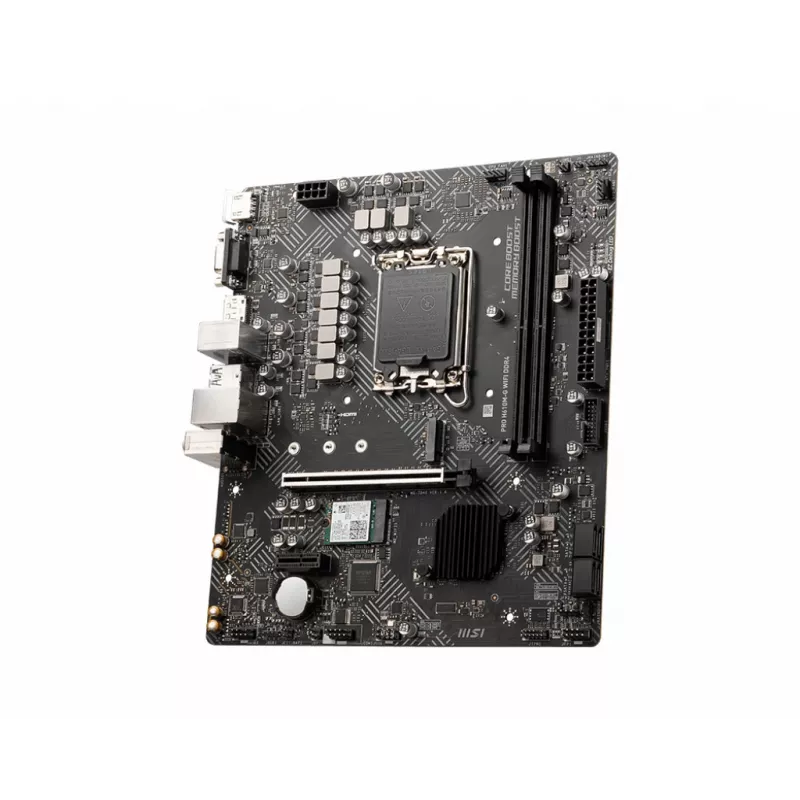 Motherboard MSI PRO H610M-G WIFI DDR4, Intel H610, LGA 1700, micro ATX, 2x DIMM, 64GB, Wi‑Fi 5, Bluetooth 4.2, 4x SATA III