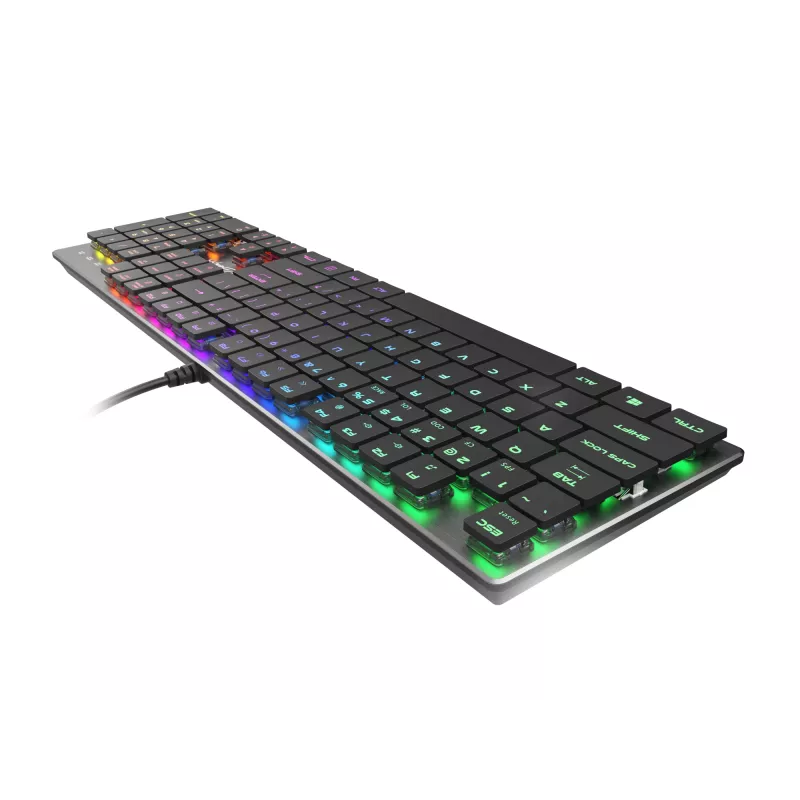 GENESIS Thor 420 RGB keyboard Gaming USB QWERTY US International Silver