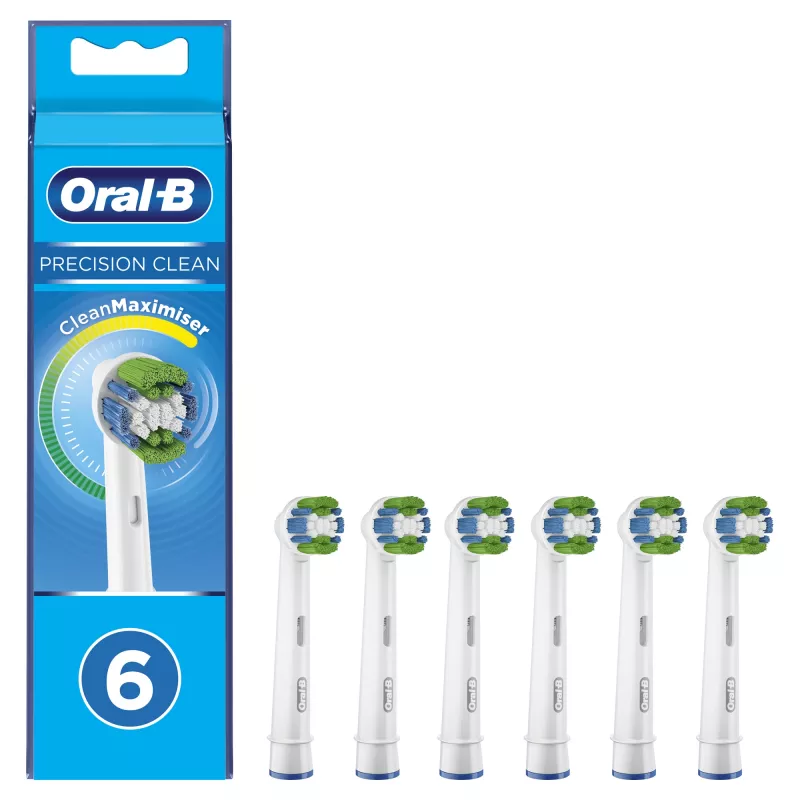 Oral-B Precision Clean 80339528 toothbrush head 6 pc(s) White