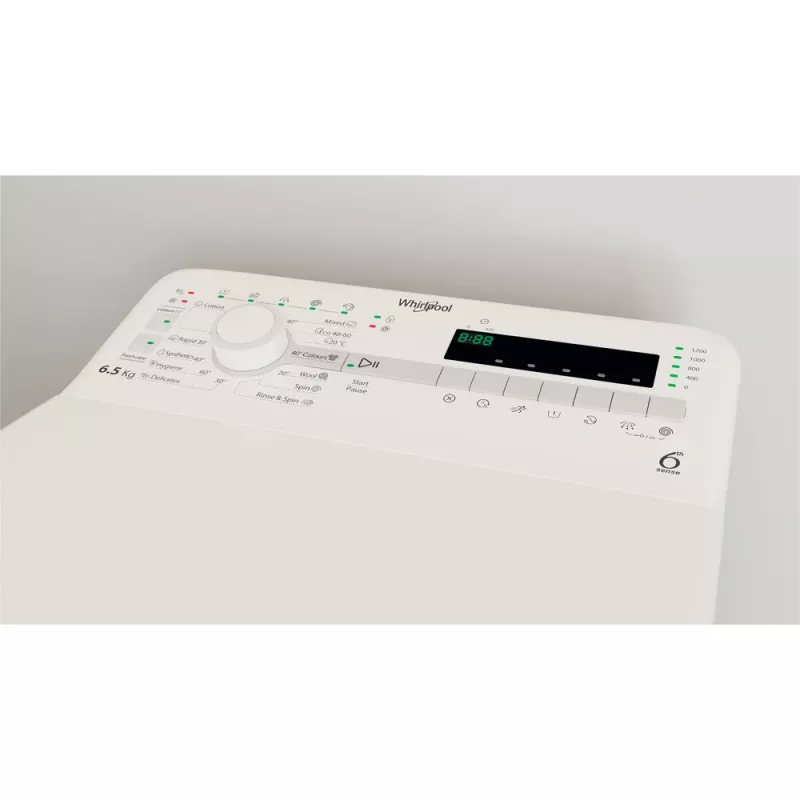 Whirlpool TDLR 65230SS EU/N washing machine Top-load 6.5 kg 1151 RPM White