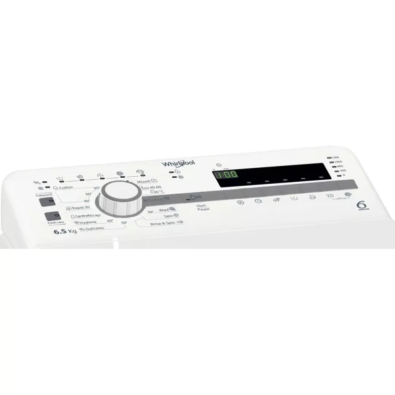 Whirlpool TDLR 65230SS EU/N washing machine Top-load 6.5 kg 1151 RPM White