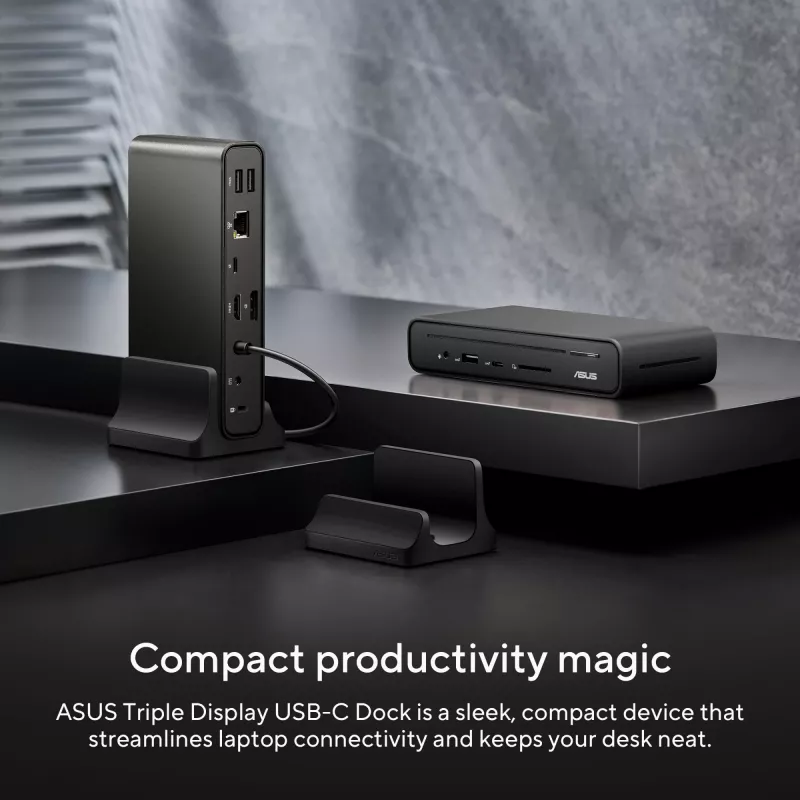ASUS Triple Display USB-C Dock DC300 Docking USB 3.2 Gen 2 (3.1 Gen 2) Type-C Black