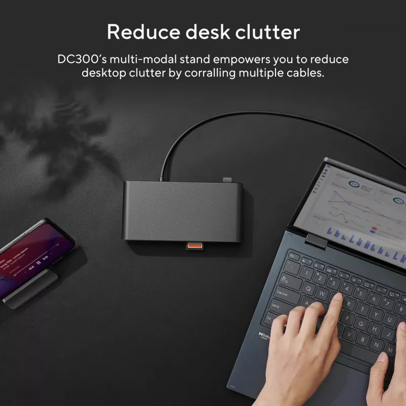 ASUS Triple Display USB-C Dock DC300 Docking USB 3.2 Gen 2 (3.1 Gen 2) Type-C Black