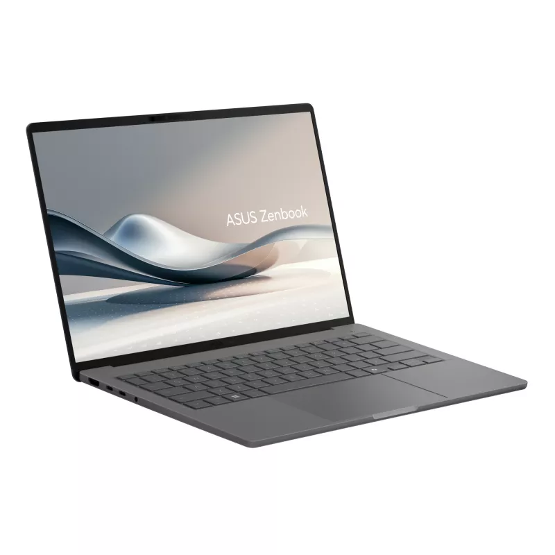 Laptop ASUS Zenbook A14 UX3407RA-QD010W — Qualcomm Snapdragon X1E-78-100, 14 inch WUXGA, 32 GB RAM, 1 TB SSD, Windows 11 Home, Grey
