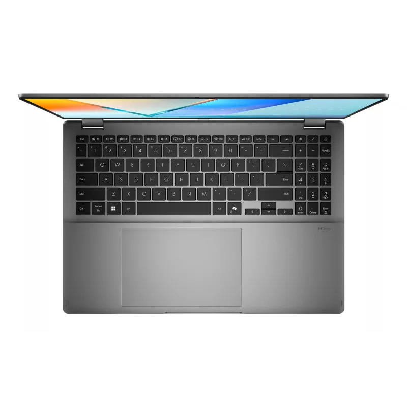 ASUS Vivobook 16 Flip TP3607SA-RJ033W Copilot+ PC Intel Core Ultra 7 256V Hybrid (2-in-1) 40.6 cm (16 inch) Touchscreen 3K 16 GB LPDDR5x-SDRAM 1 TB SSD Wi-Fi 7 (802.11be) Windows 11 Home Black, Grey