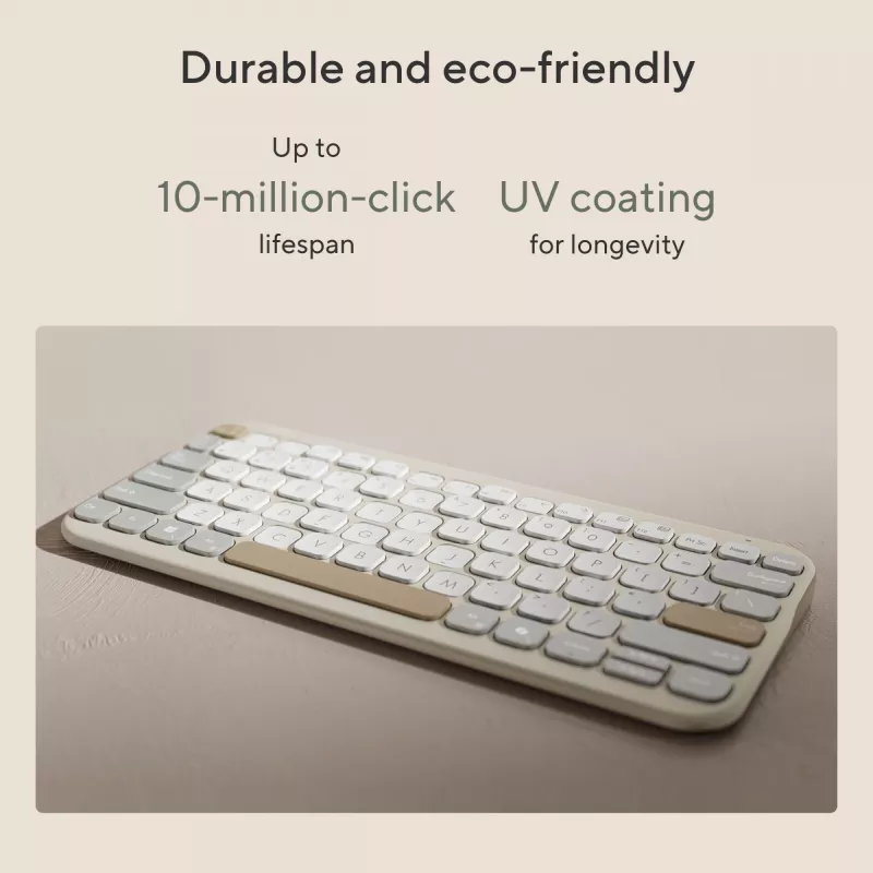 Wireless Bluetooth Keyboard ASUS Marshmallow KW100 — US International layout, compact design