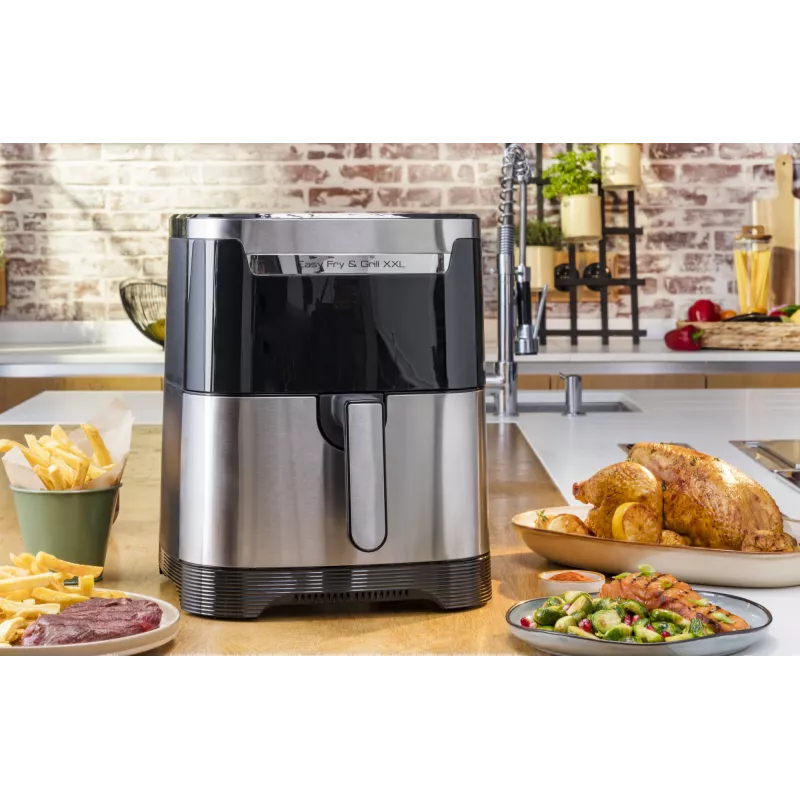Tefal Easy Fry & Grill EY801D 6.5 L Stand-alone 1650 W Hot air fryer Stainless steel