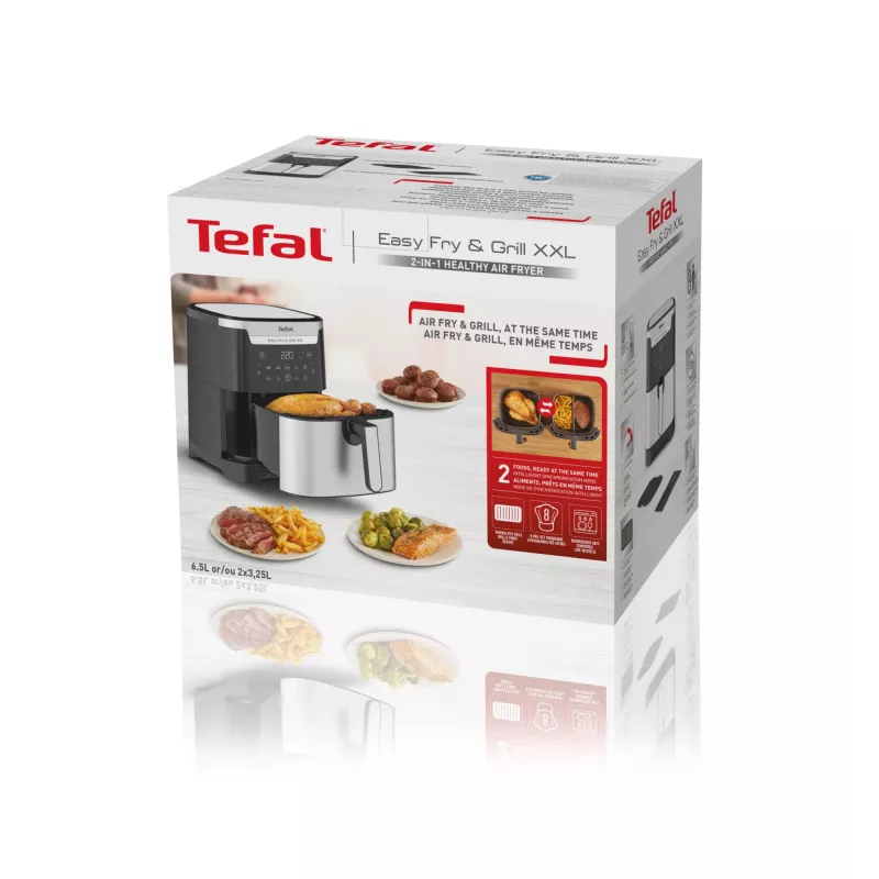 Tefal Easy Fry & Grill EY801D 6.5 L Stand-alone 1650 W Hot air fryer Stainless steel